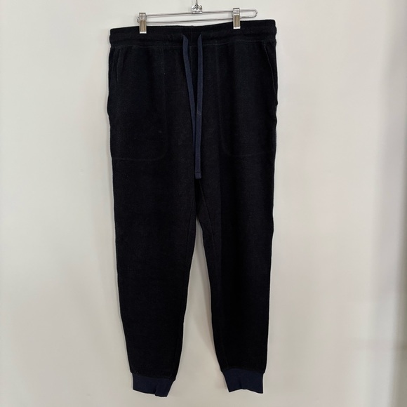 Banana Republic Men’s Birdseye Fleece Jogger Navy Size M - Picture 1 of 12